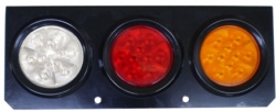 LED Tail Light Combination Light 4 Round With 3 Hole Base